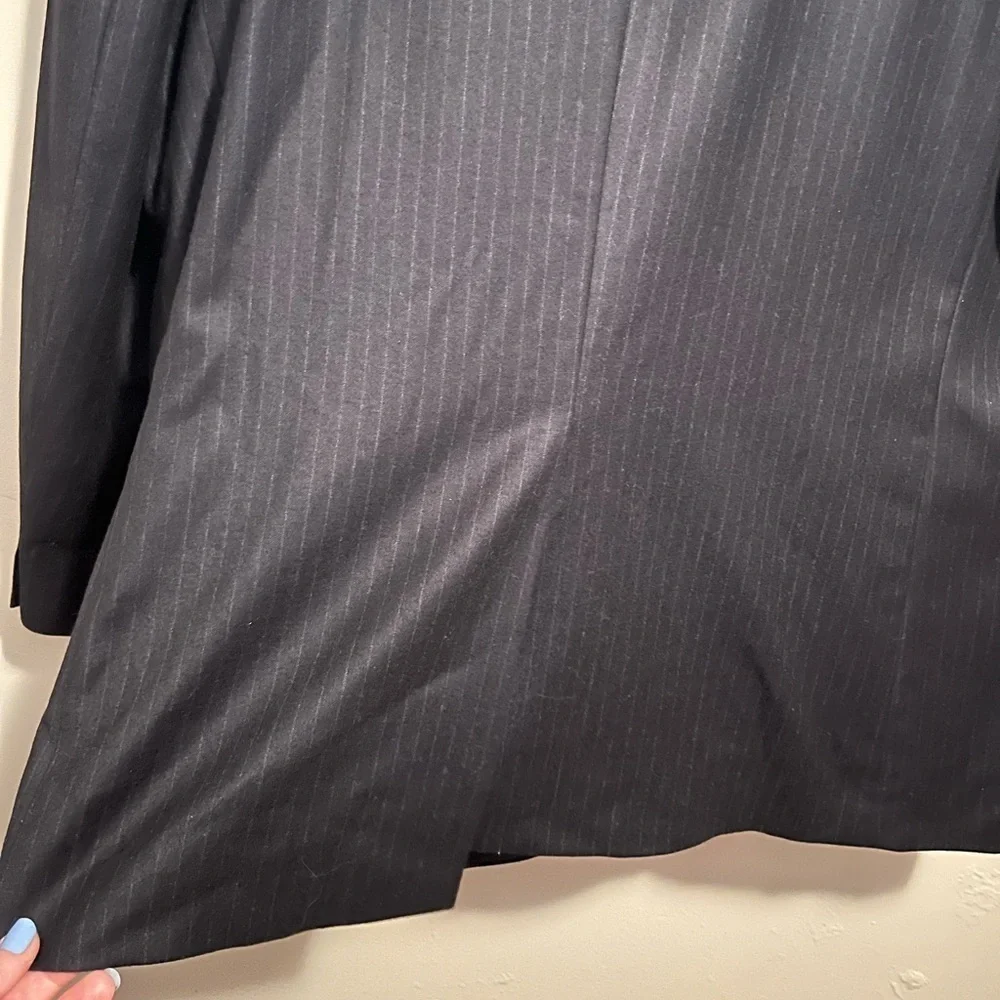 Lauren Ralph Lauren Classic Black Pinstripe Men's Blazer Wool/Cashmere Blend 46S
